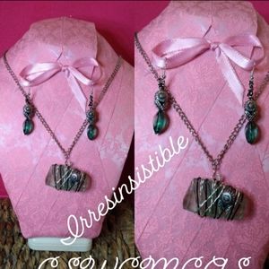 First sunflower 🌻 Handmade necklace and earrings set